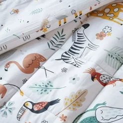 Clearance Trapunta stampata bambini cotone e una federa (140 x 200 cm) Savana Biancheria Da Letto Bambini
