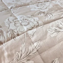 Discount Trapunta stampata e federa in cotone (140 x 200 cm) Lara Piumini, Cuscini Letto, Cuscini A Rullo