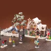 Villaggio di Natale Lemax luminoso Set completo Natale Bianco